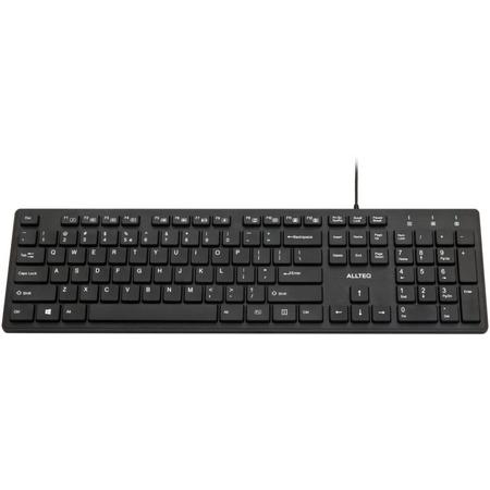 Allteq - Bedraad toetsenbord - Zwart