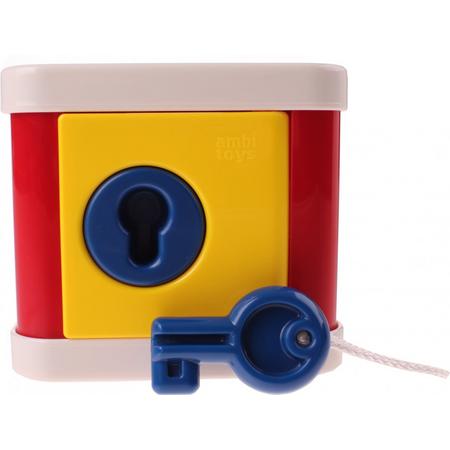 Ambi Toys Vormenstoof Lock A Block 7-delig Blauw