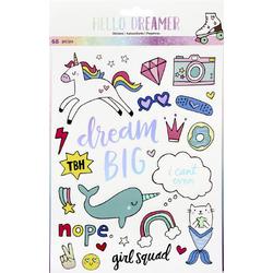 American Crafts - Hello Dreamer Stickerpad large - 68 stuks
