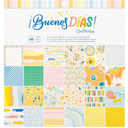 American Crafts - Paper pad - Buenos días - 30.5 x 30.5 cm - 40 sheets