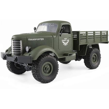 Amewi - U.S. Militaire Truck - 4 WD - 1:16 - Groen