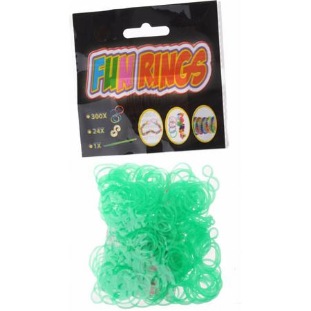 Amigo Fun Rings armband vlechten groen 325-delig