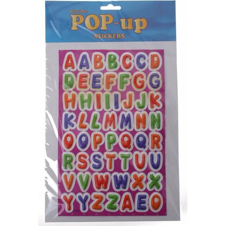 Amigo Stickervel Letters 63-delig