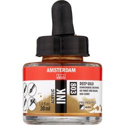 Amsterdam Acrylic Ink Fles 30 ml Donkergoud 803