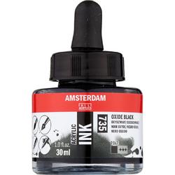 Amsterdam Acrylic Ink Fles 30 ml Oxydzwart 735