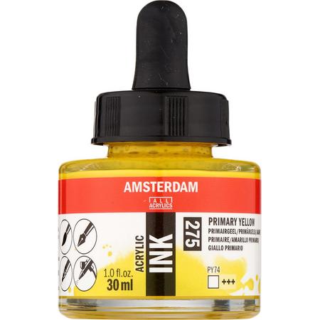 Amsterdam Acrylic Ink Fles 30 ml Primairgeel 275