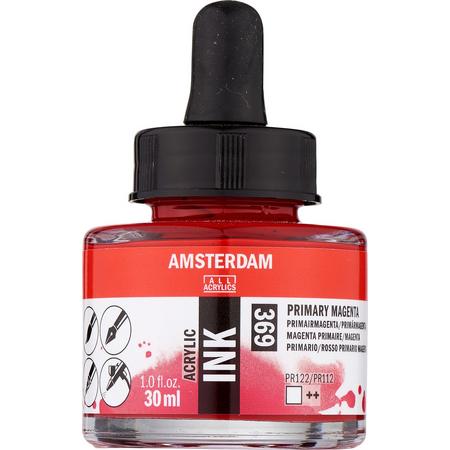 Amsterdam Acrylic Ink Fles 30 ml Primairmagenta 369