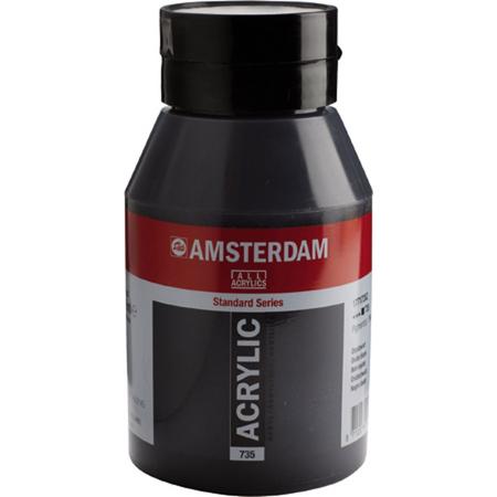 Amsterdam Acrylverf 735 Oxydzwart 1L