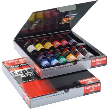 Expert acrylverf set 12 kleuren 20 ml tubes