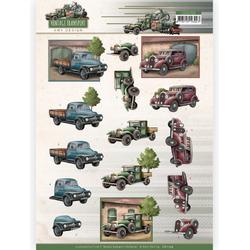 3D Cutting Sheet (knipvel) - Amy Design - Vintage Transport - Truck