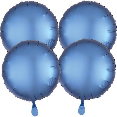 Anagram Folieballonnen 43 Cm Blauw 4 Stuks