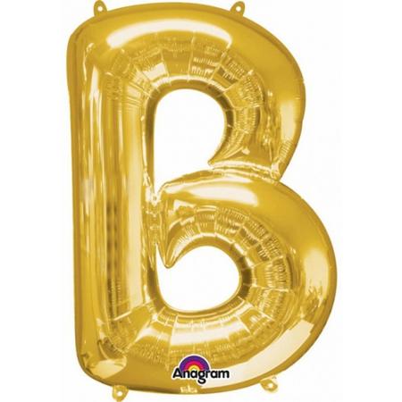 Letter B ballon goud 86 cm