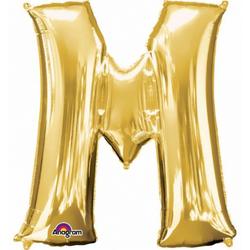 Letter M ballon goud 86 cm