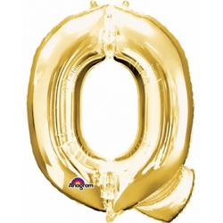 Letter Q ballon goud 86 cm