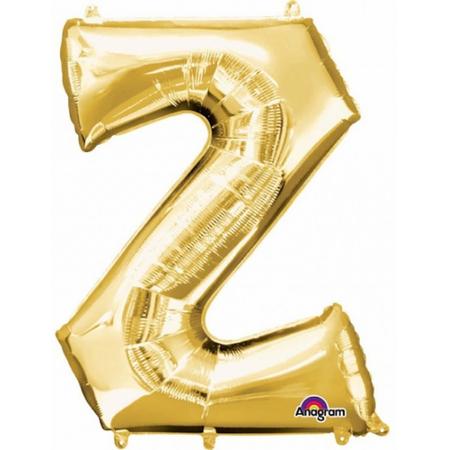 Letter Z ballon goud 86 cm