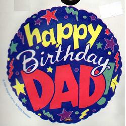 folie ballon - happy birthday dad - verjaardag vader