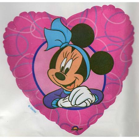 folieballon - Minnie Mouse - hart