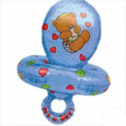 folieballon - speen geboorte jongen - 2 delig