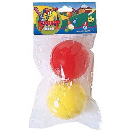 Androni Schuimballen 7 Cm Rood/geel 2 Stuks
