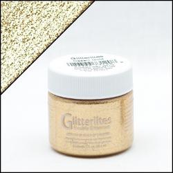 Angelus Glitterlites - Goud - 29,5 ml Glitter verf voor o.a. leer (Desert Gold)