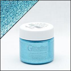 Angelus Glitterlites - Hemels Blauw - 29,5 ml Glitter verf voor o.a. leer (Sky Blue)