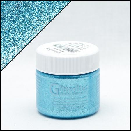 Angelus Glitterlites - IJs Blauw - 29,5 ml Glitter verf voor o.a. leer (Ice Ice Blue)