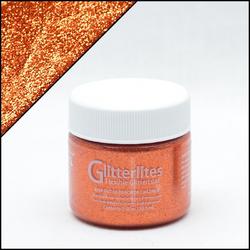 Angelus Glitterlites - Oranje - 29,5 ml Glitter verf voor o.a. leer (Orange Orange)