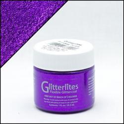 Angelus Glitterlites - Paars - 29,5 ml Glitter verf voor leer (Princess Purple)