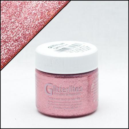 Angelus Glitterlites - Roze - 29,5 ml Glitter verf voor o.a. leer (Candy Pink)