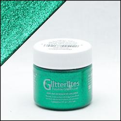 Angelus Glitterlites - Smaragd groen - 29,5 ml Glitter verf voor o.a. leer (Emerald)