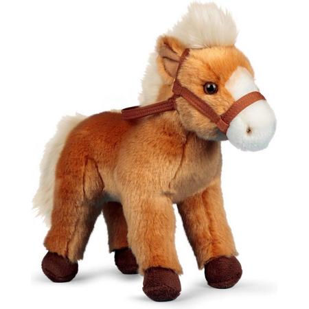 Pluche knuffeldier pony/paard 26 cm - Boerderij dieren speelgoed knuffels
