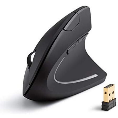 Anker 2.4 G Vertical Wireless Ergonomic Mouse for Windows, Mac OS, USB, 800 / 1200 / 1600 DPI, 5 Buttons