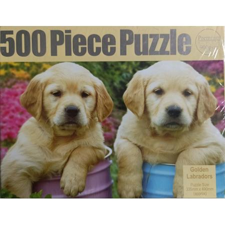 Puzzel Golden Labradors 33x49 cm