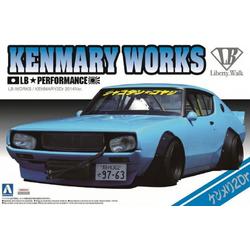 1:24 Aoshima 01147 Kenmary Works LB Works Skyline C110 2Dr 2014 Ver. Plastic kit