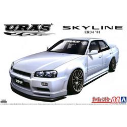 1:24 Aoshima 05534 Nissan Skyline URAS Type-R ER34 Plastic kit