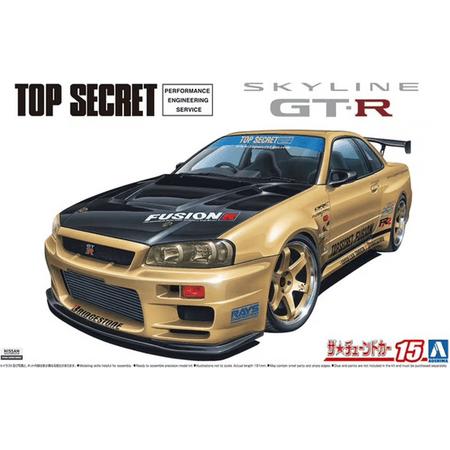 1:24 Aoshima 05984 Top Secret BNR34 Skyline GT-R 02 - Nissan Plastic kit