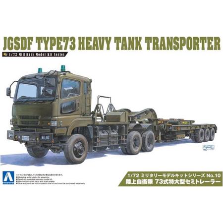 1:72 Aoshima 00997 JGSDF Type 73 Heavy Tank Transporter Plastic kit