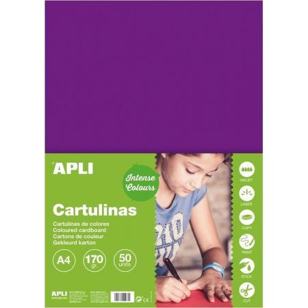 APLI Violet Karton A4 170 g/m² - 50 vel