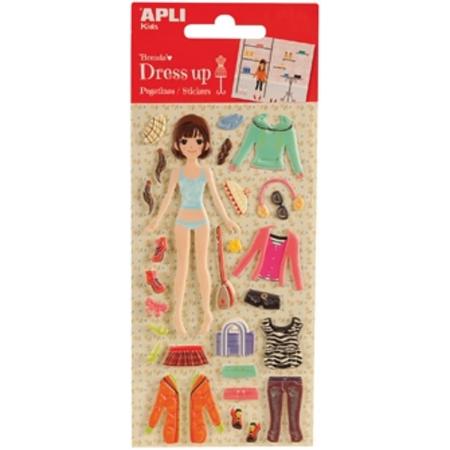 Apli Kids autocollant Dress Up Brenda blister de 5 pi��ces