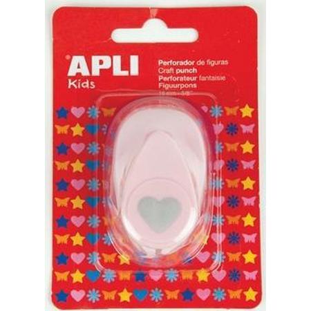 Apli Kids figuurpons voor papier hart 16 mm op blister