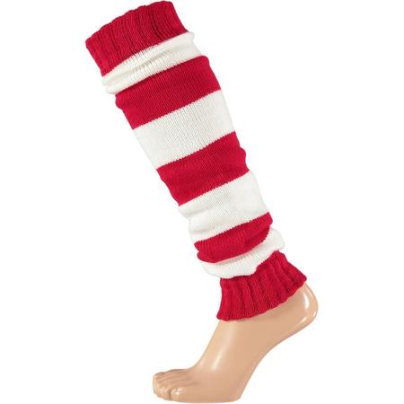 Apollo Beenwarmers Party Wol Rood/wit One-size