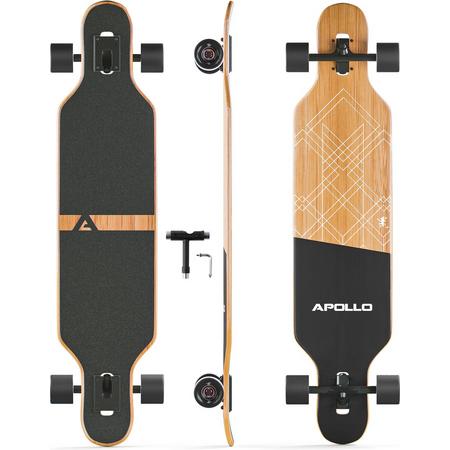 Apollo Twin Tip DT Glasvezel Longboard Black Bali Power Slide