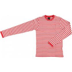 Apollo Verkleedshirt Stripes Junior Katoen Rood/wit Mt 152/164