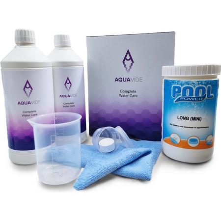 AquaVide - Spa en Hot Tub Box - Jaccuzi onderhoud - spa onderhoud - zwembad reiniger - chloortabletten - alles in 1 - voor kristalhelder en schoon water