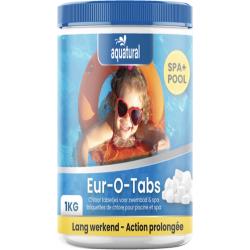 Aquatural Eur-O-Tabs 20 grams chloortabletten - pot 1 kg - voor helder en hygiënisch schoon water