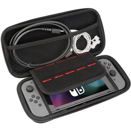 Aretica Nintendo Switch hardcover case / Beschermhoes voor Nintendo Switch / Accessoire case - Zwart