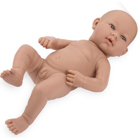 Arias baby pop blank REAL BABY 42 cm jongen bloot