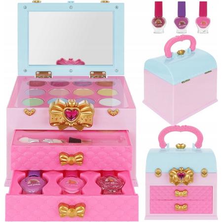 Ariko make-up set voor kinderen - make-up doos - make-up kist - oogschaduw - lipgloss - nagellak