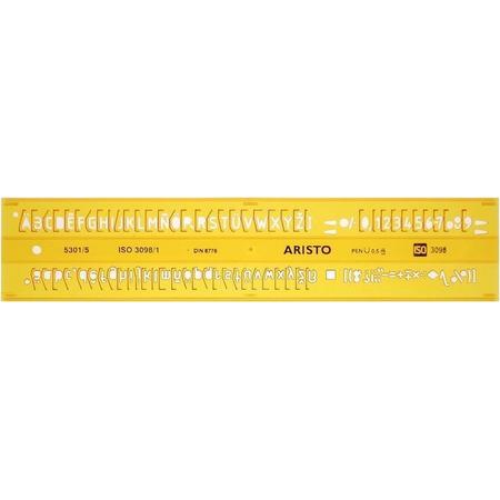 Aristo Lettersjabloon 5mm H-profiel