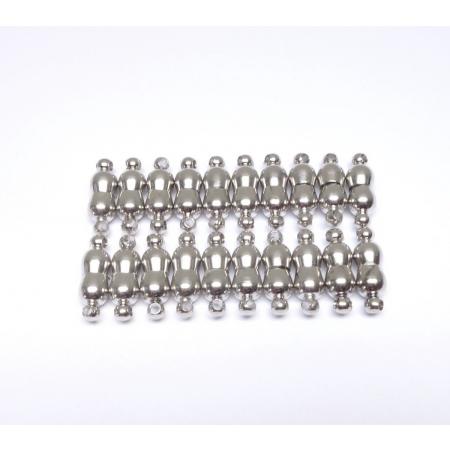 Art & Pearls – 25 magneet juwelensluitingen – Platina plated